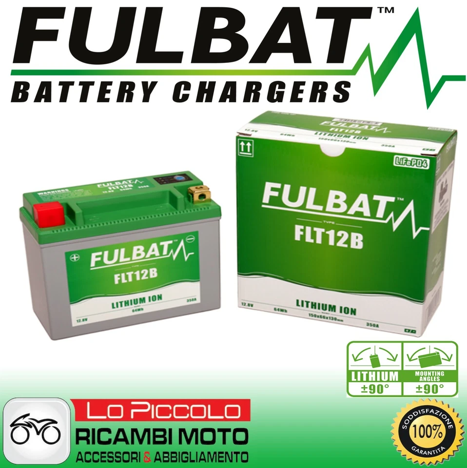 FUL BAT LITHIUM BATTERY YT12B DUCATI DESMOSEDICI RR 1000 2007 2008 POWERFUL - Image 1 of 1