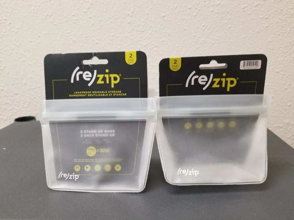 Set of 4 (2 Packs of 2 Bags)- Blue Avocado Bag Volume Zip 1 Cup - Image 1 of 3