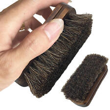 2PCS Shoe Brush Horse Hair Shoes Brush Bristles for Boots, Shoes, Leather Care