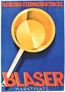 Original vintage poster BLASER SWISS DESIGN FRYING PAN 1927 - Picture 1 of 1