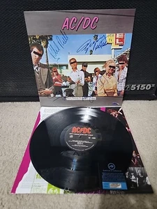 AC/DC Dirty Deeds Done Dirt Cheap Lp Vinyl Reissue SIGNED W/COA EX/NM Wax - Picture 1 of 19
