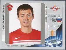 PANINI UEFA CHAMPIONS LEAGUE 2012-13- #490-SPARTAK MOSCOW-DINIYAR BILYALETDINOV