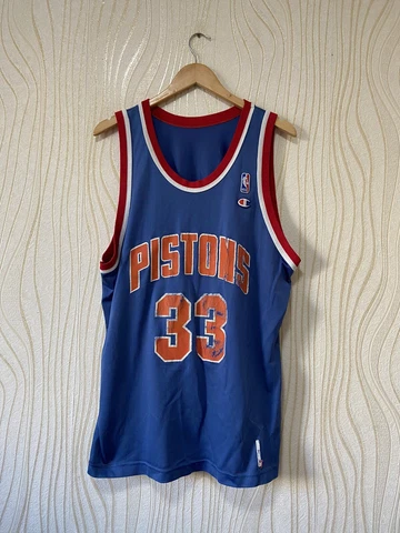 DETROIT PISTONS BASKETBALL SHIRT JERSEY CHAMPION VINTAGE GRANT HILL Cover