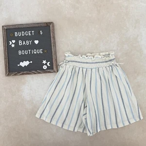 ZARA Blue Stripe Culotte Shorts Size 13-14Y - Picture 1 of 3