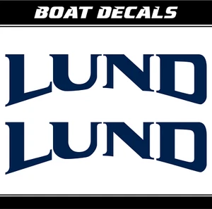 Lund set de pegatinas de barco 32" XL kit de calcomanías de repuesto de vinilo de pesca marina ORACAL - Imagen 1 de 11