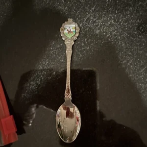 4.5” Enamel Mounted Police Canada Souvenir Demitasse Spoon made in Holland - Picture 1 of 5