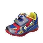 Boys's shoes GEOX 5.5 (EU 21) sneakers blue leather red textile BE979-21