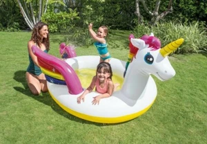 ⚡️ Intex Mystic Unicorn Inflatable Baby Spray Swimming Pool Family Fun - NEW! - Picture 1 of 4