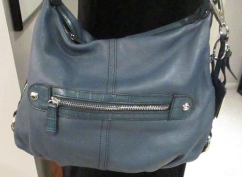 Etienne Aigner Medium M Turkish Blue Leather Shoulder Bag New w o Tags