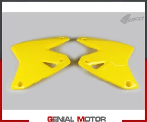 Radiator Covers Ufo Plast For Suzuki Drz 400E 2000 > 2021 Dark yellow RM-RMZ - Picture 1 of 2
