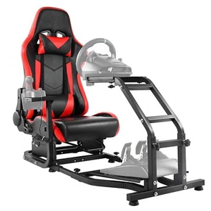 Marada Rennsimulator-Cock höhenverstellbar mit Sitz für G29 G920G923 T300RS T150 - Bild 1 von 25