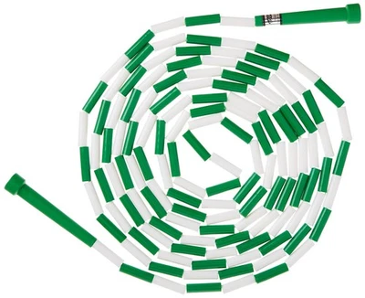 Corda de pular segmentada de jogos dos EUA plástico branco verde 16 pés para academia escolar - Imagem 1 de 4
