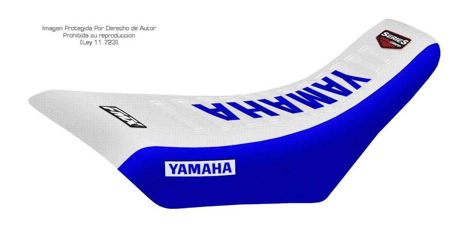 Funda de asiento serie FMX blanca y azul para Yamaha YZ 80 1993 a 2001 - ENVÍO GRATUITO Foto 1 de 1