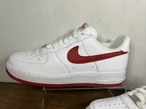 Nike Air Force 1 '07 'Varsity Red/ White' 315122-163 Men's Size 10.5 Shoes - Picture 1 of 17