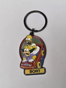 Llavero BORT Bart Krusty Payaso Homer Simpson Universal Studios RARO *NUEVO* - Imagen 1 de 2