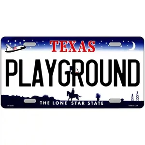 Letrero de metal Playground Texas - Imagen 1 de 1