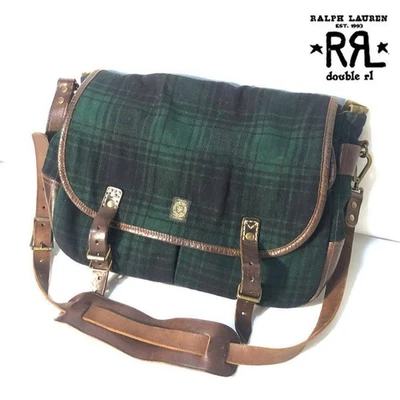 Ralph Lauren RRL Canvas Blackwatch Messenger Bag Large NY Limited Used - Image 1 of 4
