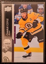 2021-22 Upper Deck #14 Charlie Coyle - Boston Bruins Rare BASE HOCKEY CARD
