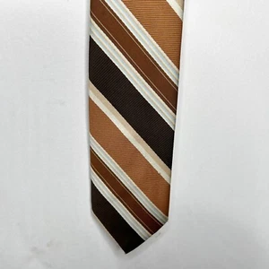 Vintage Beau Brummell Herren Krawatte 3” braun beige blau Polyester 1970’s Tie - Bild 1 von 11