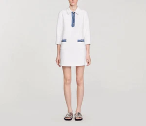 Sandro Paris Women's Dress Size 34 FR / XS Collared SFPRO03498 RRP: 325 Eur - Picture 1 of 13