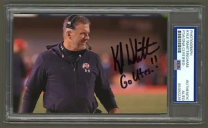 Kyle Whittingham Signed Photo (PSA) Inscribed "Go Utes!" Utah Football Coach - Picture 1 of 2