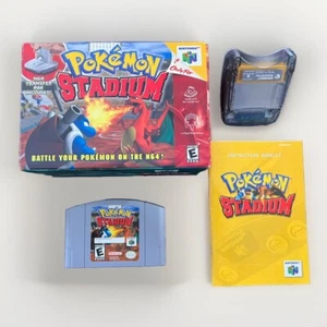 Pokemon Stadium N64 Nintendo 64 mit Transfer Pack und Handbuch getestet original - Bild 1 von 20