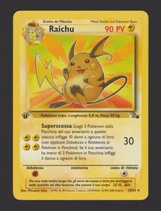 Raichu 1a Edizione Fossil 29/62 - Carta Pokémon ITA Wizards 1999-2000 - Foto 1 di 4