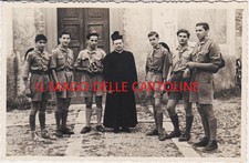 LODI BOY SCOUT - ESPLORATORI CON IL PARROCO 1953 BELLA E RARA !