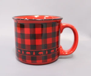 Buffalo Plaid Ceramic Campfire Coffee Mug, 14oz Classic - Picture 1 of 4