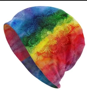 Pride Rainbow LGBT Beanie HAT NEW DESIGN - Picture 1 of 8
