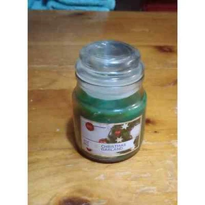 MVP Group International Christmas Girland One Wick Glas Glas Kerze 3OZ NEU OHNE ETIKETT - Bild 1 von 3