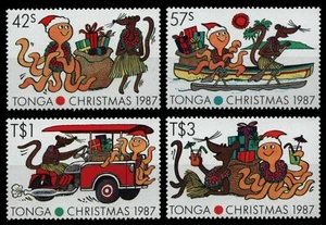 Tonga 1987 - n. Michel 1006-1009 ** - nuovo di zecca - Natale / Natale - Foto 1 di 1