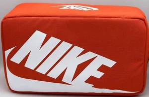 NIKE SHOE BOX ZIP BAG ORANGE WHITE SHOEBOX BAG BA6149-810 NEW - Picture 1 of 4