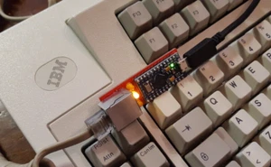 IBM XT Vintage Keyboard Adapter - USB (Soarer's Converter) IBM 122 RJ45 Terminal - Bild 1 von 8