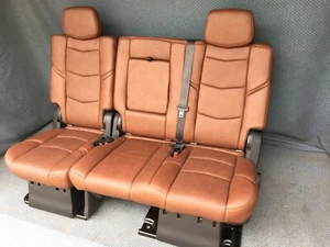 Escalade 2020 2018 2016 2015 2015 segunda fila asiento de banco Kona cuero marrón - Imagen 1 de 4