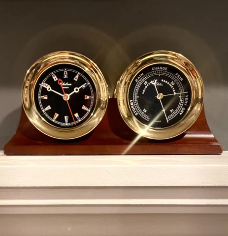 NEW Chelsea Flag Clock & Barometer on Double Base Cover