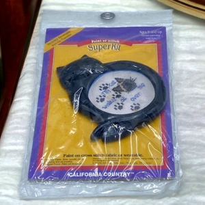 California Country Cat Cross Stitch Paint or Stitch SuperKit Iron on NIP - Imagen 1 de 7