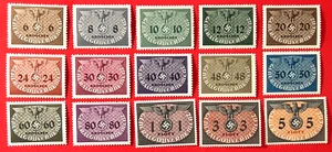 POLAND GERMANY Occup. WWII Sc#NO1-NO15 Full set Perf:12 1/2 VLH OG VF/XF (17-341 - Picture 1 of 3