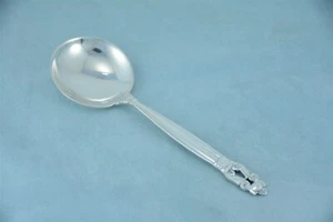 Cuchara de sopa crema Georg Jensen bellota plata esterlina 6-3/8" sin monograma - Imagen 1 de 7