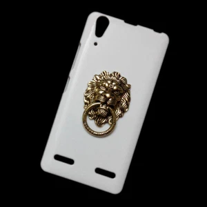 For Lenovo K3 A6000 3D Lion Head Finger Ring Stand Holder Back Hard Case Cover - Picture 1 of 2