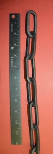 Cadena de iluminación para araña, hierro forjado 1/4" cuadrado, eslabones de 1" x 2 3/8", EE. UU. - Imagen 1 de 8
