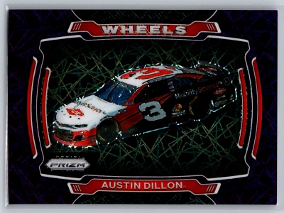 Austin Dillon 2021 Panini Prizm NASCAR Wheels Purple Velocity /199 #70 Racing - Image 1 of 2