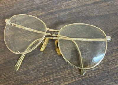 Золотистая проволочная оправа винтажные очки бабушка / косплей - Изображение 1 из 4