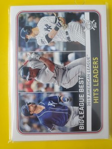 (10) 2020 Topps Big League #241 DJ LeMahieu/Rafael Devers/Whit Merrifield LL Lot