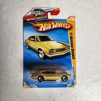 Nuevo Hot Wheels 2010 Nuevos Modelos '71 Maverick Grabber Llaves Doradas a Velocidad Foto 1 de 4