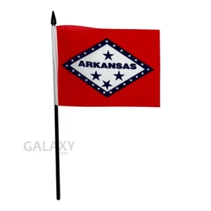 "4x6" Arkansas Flag / Arkansas Desk Flag / Arkansas Stick Flag - Picture 1 of 1