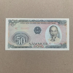 VIETNAM 🇻🇳 50 DONG Banknote 1985 Vietnamese Currency Paper Money Highway - Picture 1 of 3