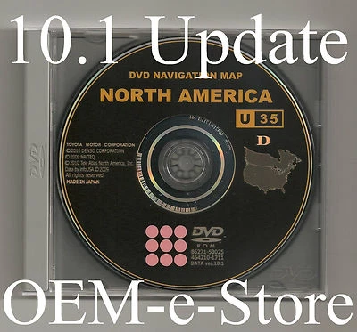 2006 2007 2008 2009 Lexus IS250 IS350 IS F Navigation DVD Map U35 U.S & Canada - Image 1 of 3