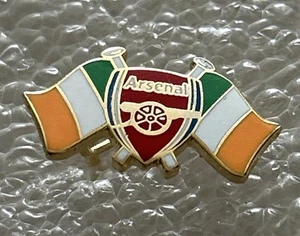 Altes seltenes Arsenal & Irland Unterstützer Emaille Abzeichen - getragen mit Stolz Sammlerstück - Bild 1 von 2