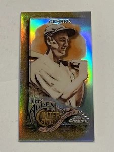 2022 Topps Allen & Ginter Lou Gehrig #26 Mini Gold Refractor #/50 Yankees - Picture 1 of 2